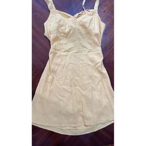 Hollister‎ Sleeveless Tie Back Cami Summer Dress Size Large- Yellow